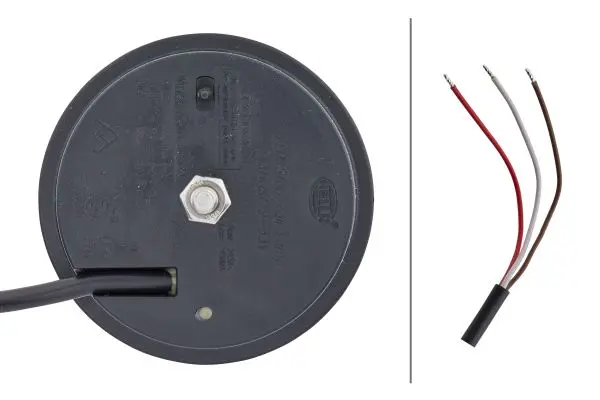 Bak/bremselykt glass rødt led 9-33V Hella 