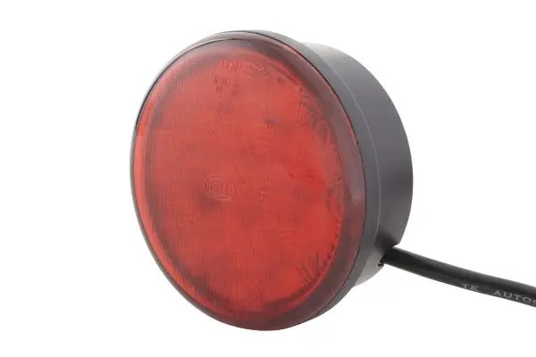 LED Bak/bremselykt Rødt glass 24V Hella 