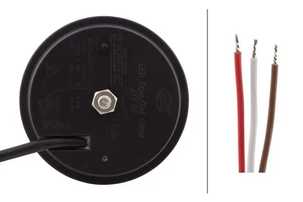 LED Bak/bremselykt Rødt glass 24V Hella 