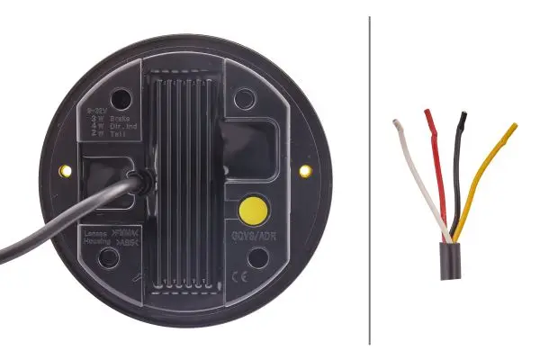 LED Bak/brems/blinklykt 10-32v flat Hella 