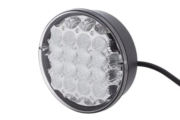 LED Baklykt klart glass 12rød/12gul led Hella 
