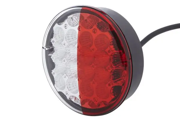 LED Baklykt rødt glass 12rød/12gul led Hella 