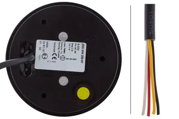 LED Baklykt rødt glass 12rød/12gul led Hella 
