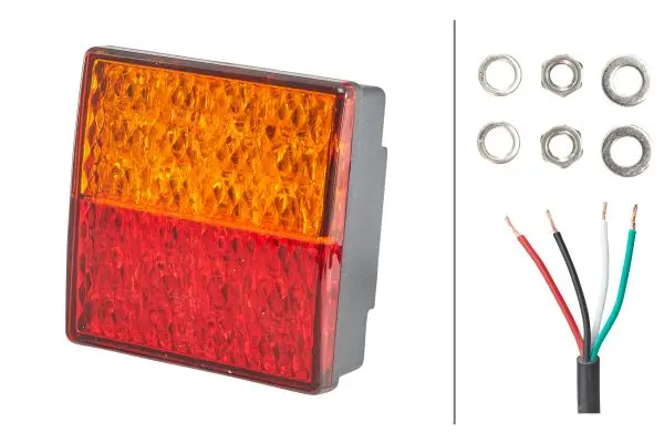 LED baklamper firkantet Hella 