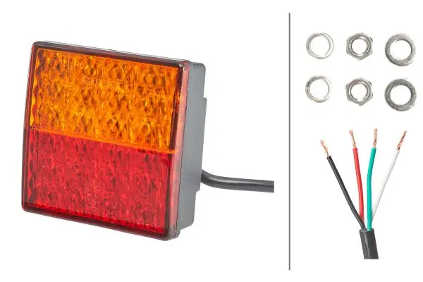 LED baklamper firkantet Hella 