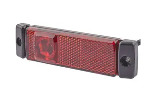 LED Markeringslykt 12V 1Led Rød 5000mm Hella