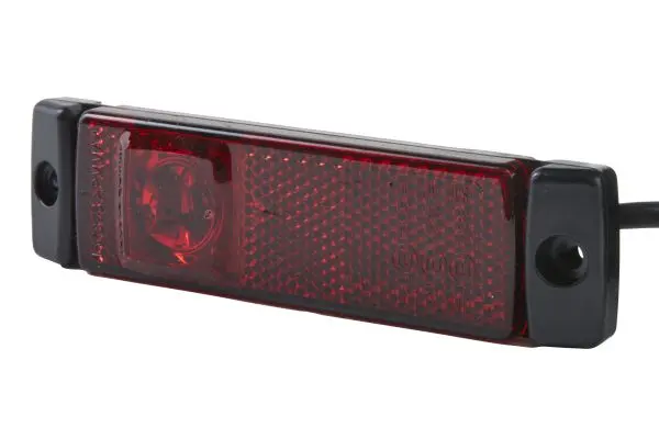 LED Markeringslykt 12-30V 4Led Rød 500mm Hella 