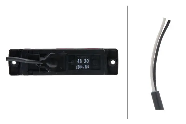 LED Markeringslykt 12-30V 4Led Rød 500mm Hella 
