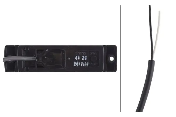 LED Markeringslykt 24V 1Led Rød 5000mm Hella 