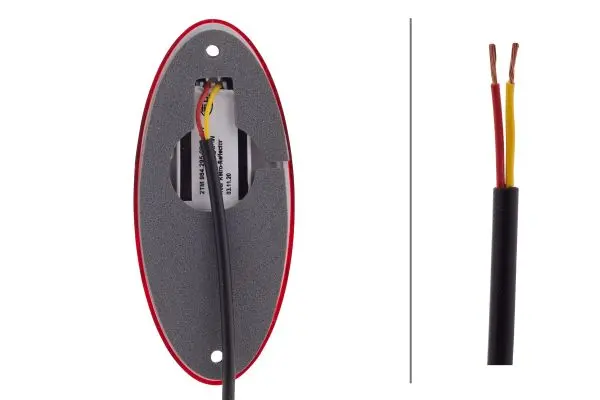 LED Markeringslykt 25v 2Led Rød Hella 