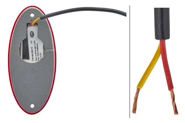 LED Markeringslykt 12v 2Led Rød Hella 