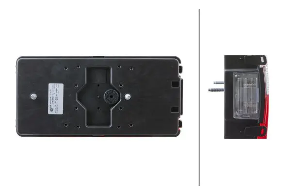 Baklykt m/trekantrefleks Hø 12V Hella 