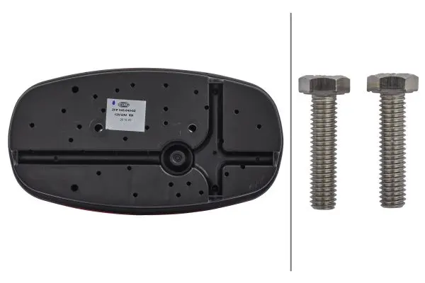 Baklykt Cargoluna 12/24V Hø Hella 