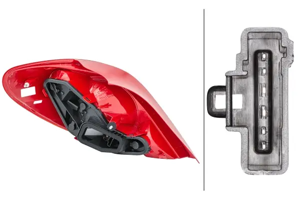 Baklykt Peugeot 207 06/06- Hø Hella 