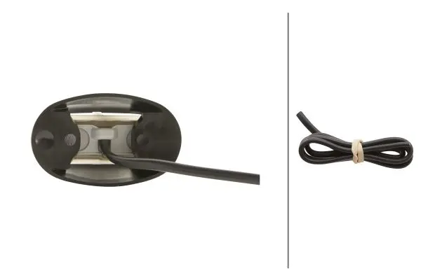 Markeringslys Rød 0,5m kabel Hella 
