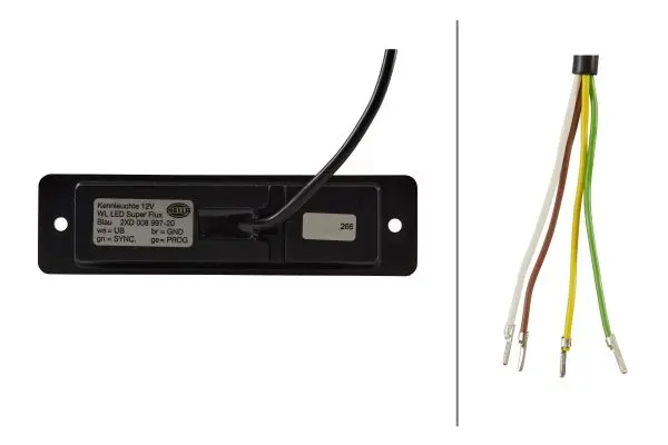 WL-LED  Varsellys Blå 12V Hella 
