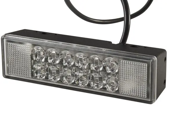 LED blitzlys gul 12 leds  24V u/festeram Hella 
