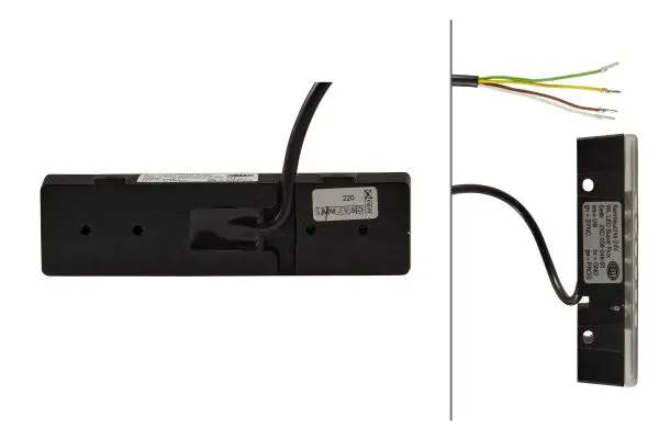 LED blitzlys gul 12 leds  24V u/festeram Hella 