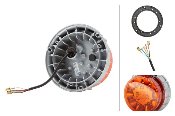 K-led 2.0 12-24v Gult glass Fast monteri Hella 