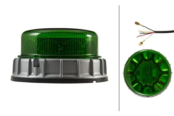 K LED 2.0 LED Roterende grønt Hella 
