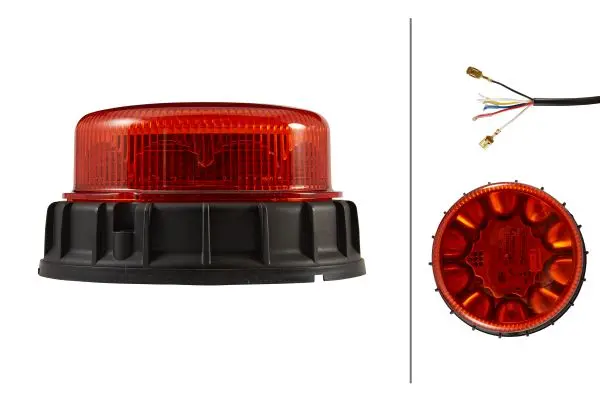BEACON LAMP MD12/24 AMBER FIXED MT   2XD Hella 