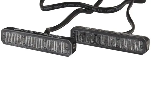 Rød strobe 6 led 2stk Hella 