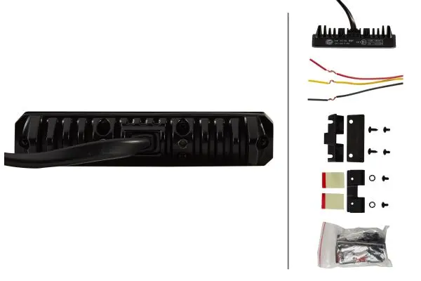 Rød strobe 6 led 2stk Hella 
