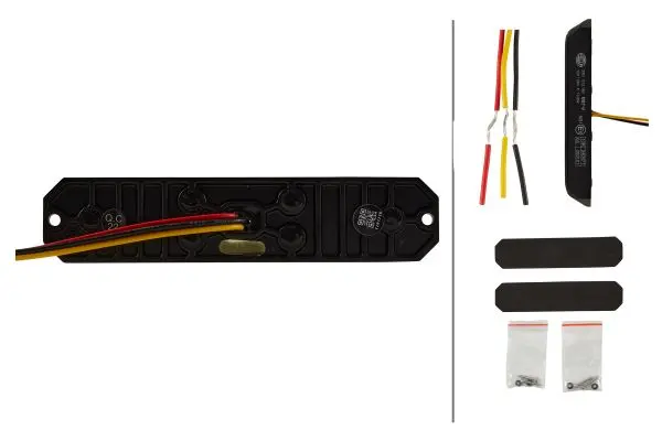 LED blitzlyssett hvit 6 leds 10-30v påby Hella 