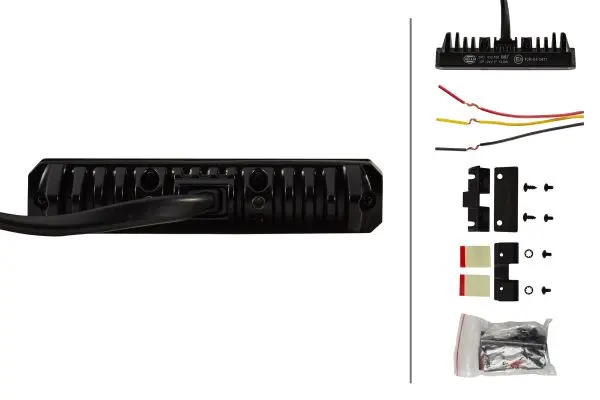 Hvit front strobe 6 led 2stk Hella 