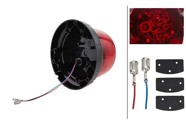 LED-BEACON 9-30V RED FIX MOUNT       2XD Hella 
