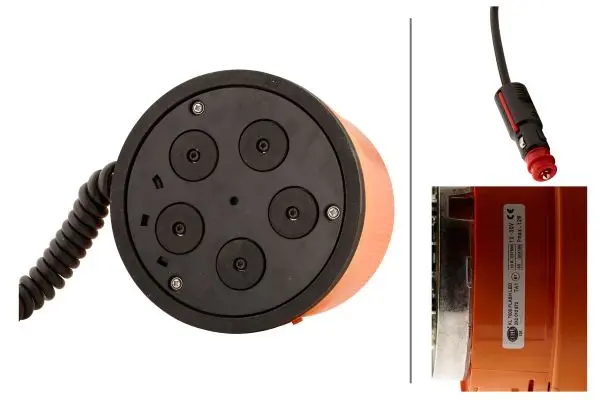 LED LAMP 12/24V AMBER MAGNET MOUNT   2XD Hella 