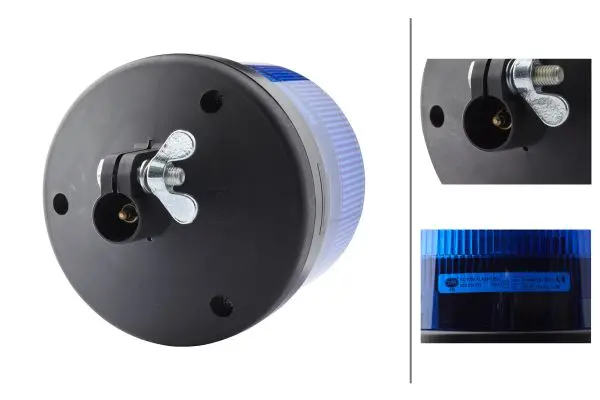 LED LAMP 12/24V BLUE PIPE MOUNTING   2XD Hella 