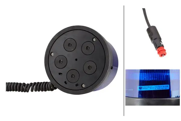 LED LAMP 12/24V BLUE MAGNET MOUNT    2XD Hella 