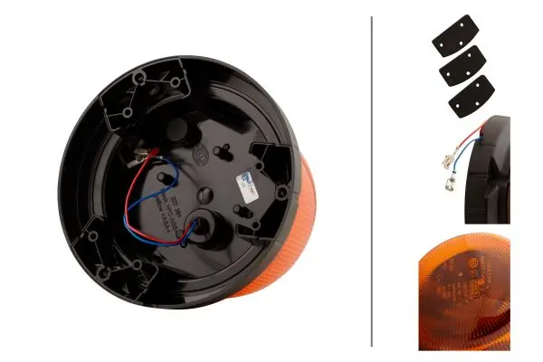 RotaLED Comp F 10-30V Gul for fast monte Hella 