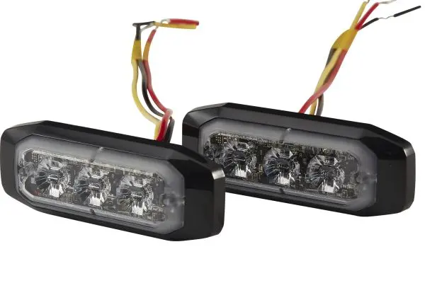 WARNING LAMP BST-S MD12/24 RED SET   2XD Hella 