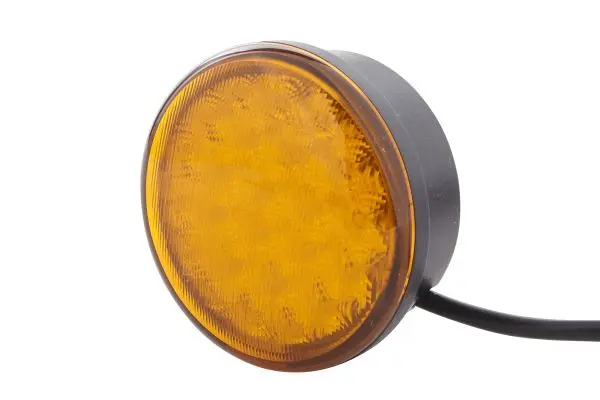 LAMP AMBER SIGNAL 83MM RND MD12/24   2XD Hella 