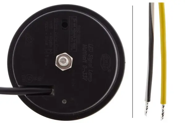LAMP AMBER SIGNAL 83MM RND MD12/24   2XD Hella 