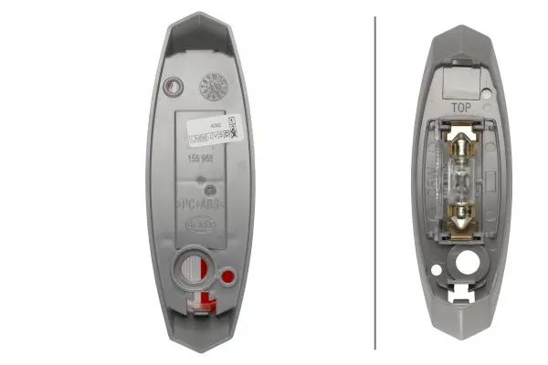 Markeringslykt Rød/Hvit 12v Hø Hella 