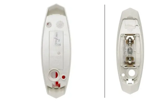 Omrisslykt hvit bunnplate Hø 12V Hella 
