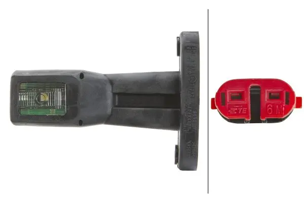 LED Gummiarm 24v 4led Kort h/v K:2000mm Hella 