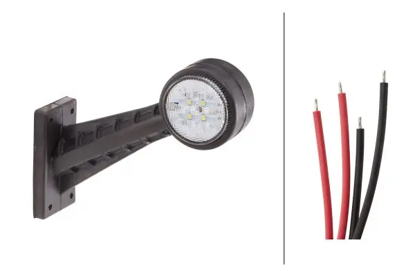 LED Gummiarmslykt 10-30v 8led Høyre Hella 