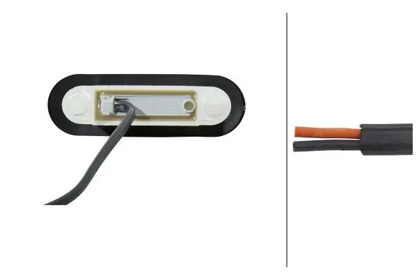 OUTLINE MARKER LAMP MD 8-28 YELLOW   2XS Hella 