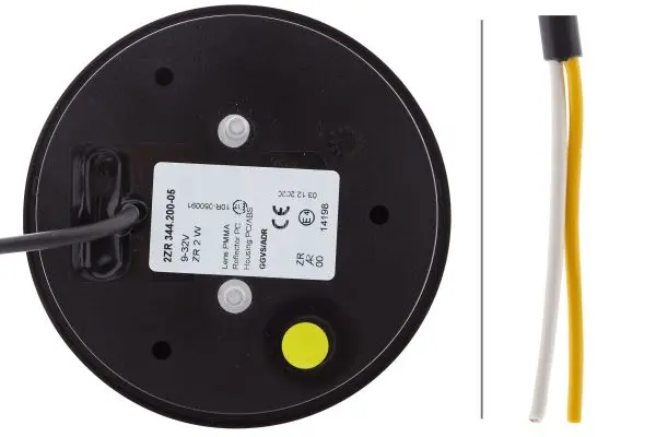 LED Ryggelykt 12-24v klart glass 25 hvit Hella 
