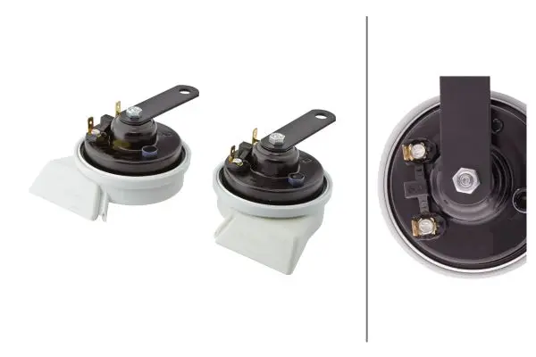 TRUMPET HORN 2 UNITS 12V SET         3FH Hella 