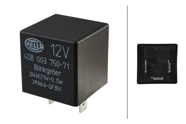 FLASHER UNIT  2(4)x21W+0-5W 12V      4DB Hella 