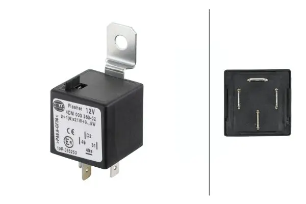FLASHER UNIT 2+1(6)x21W 12V          4DM Hella 