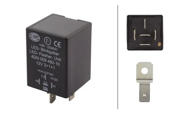 LED FLASHER UNIT EL 12V 2+1+1        4DN Hella 