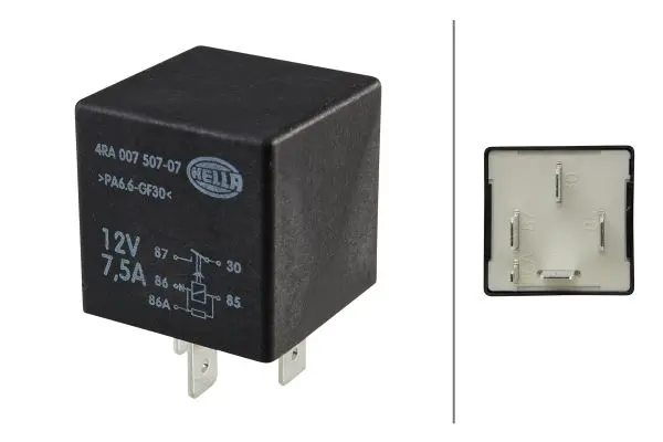 NORMALLY OPEN RELAY  SUPPLY 12V      4RA Hella 