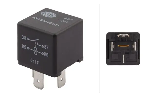 NORMALLY OPEN RELAY 24V              4RA Hella 