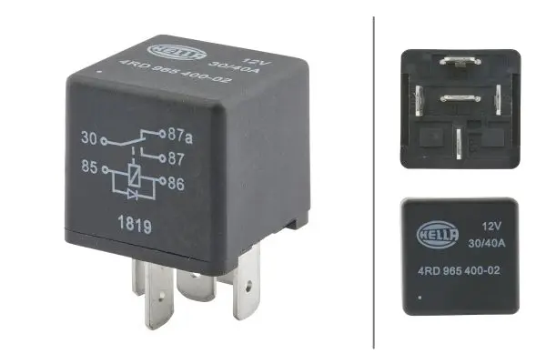 CHANGE OVER  RELAY 12V               4RD Hella 